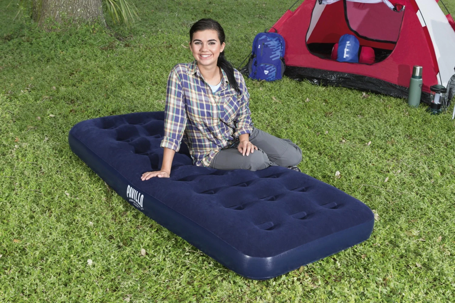 Bestway Blue Single Airbed 4 Bestway Blue Single Airbed - Image 4