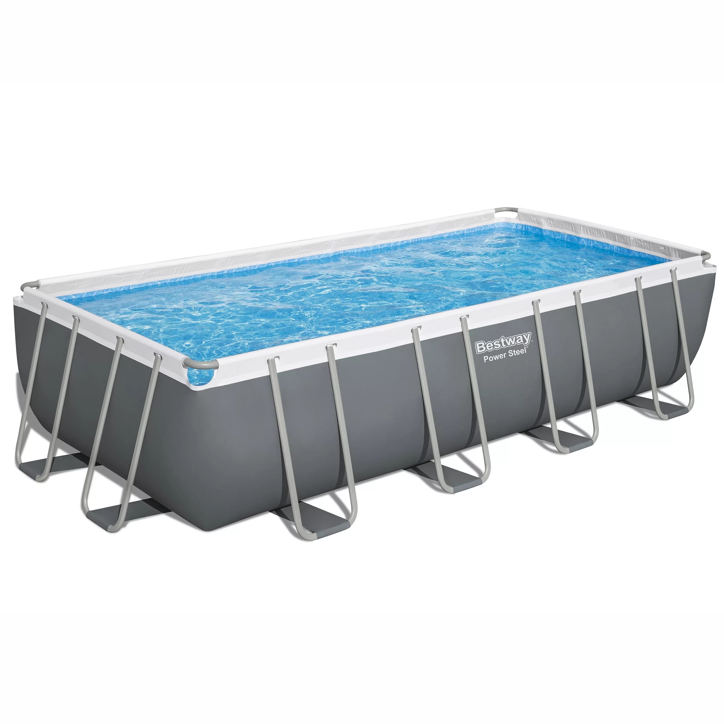 Bestway Power Steel® Plain Polyvinyl Chloride (PVC) & Steel Pool (W) 2.74m X (L) 5.49m 1 Bestway Power Steel® Plain Polyvinyl Chloride (PVC) & Steel Pool (W) 2.74m X (L) 5.49m
