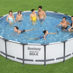 Bestway Steel Pro Max Polyvinyl Chloride (PVC) Pool (W) 5.49m X (L) 5.49m -Outdoor Living Sales Store bestway steel pro max polyvinyl chloride pvc pool w 5 49m x l 5 49m6942138983791 02i bq