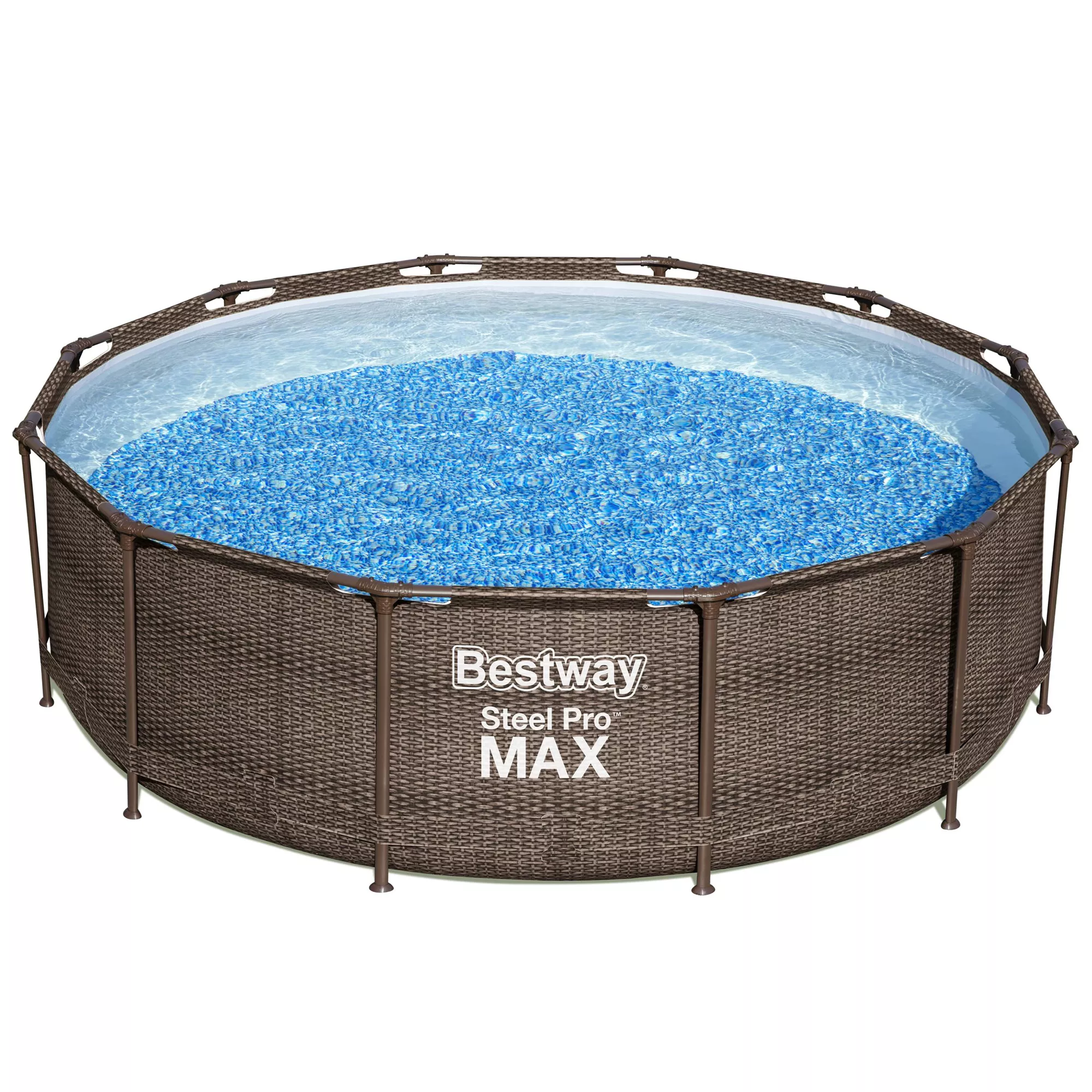 Bestway Steel Pro Rattan Print Metal & Plastic Pool 1 Bestway Steel Pro Rattan Print Metal & Plastic Pool