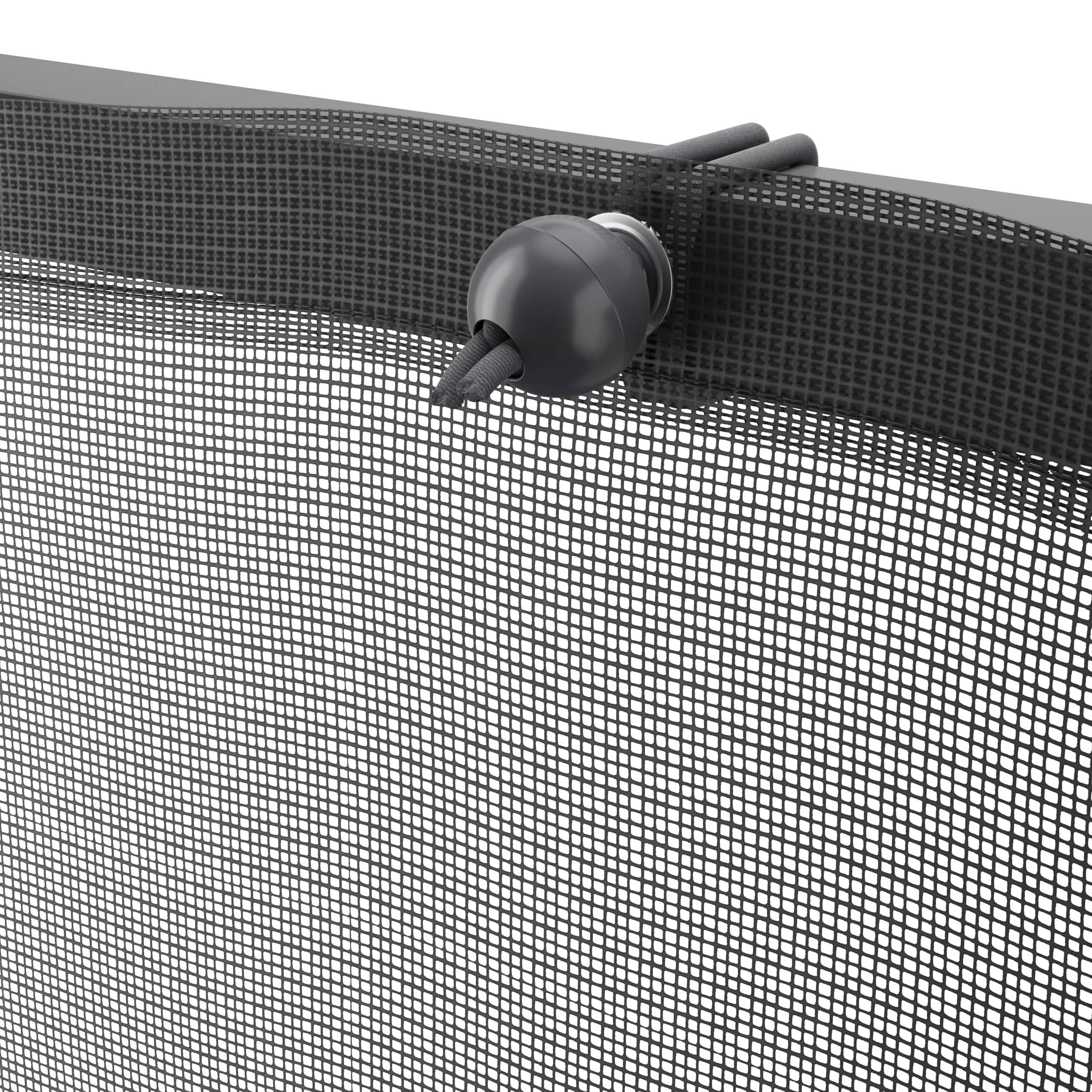 Black Polyester (PES) & PVC Garden Screen (H)1m (W)3m 5 Black Polyester (PES) & PVC Garden Screen (H)1m (W)3m - Image 5