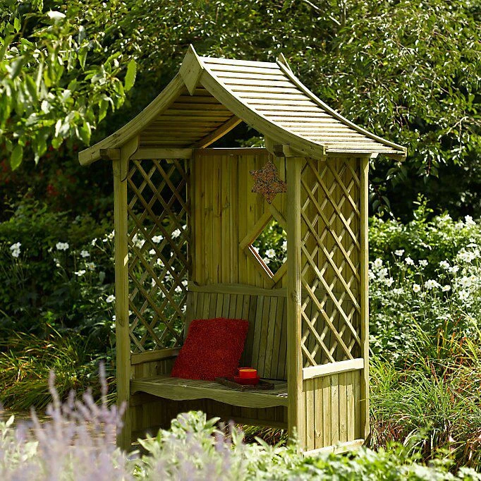 Blooma Elegant Apex Arbour, (H)2340mm (W)1760mm (D)940mm - Assembly Required 1 Blooma Elegant Apex Arbour, (H)2340mm (W)1760mm (D)940mm - Assembly Required