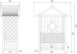 Blooma Elegant Arbour, (H)2340mm (W)1760mm (D)940mm - Assembly Service Included 7 Blooma Elegant Arbour, (H)2340mm (W)1760mm (D)940mm - Assembly Service Included -Outdoor Living Sales Store blooma elegant arbour h 2340mm w 1760mm d 940mm assembly service included5397007111620 01t bq