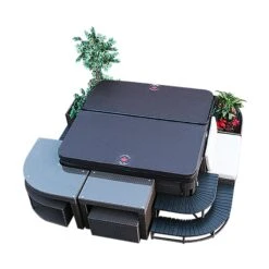 Canadian Spa Company Brown Corner Steps