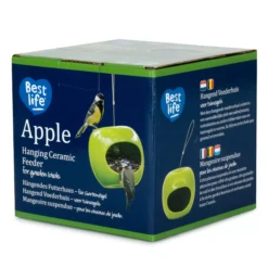 CJ Wildlife Ceramic Feeder Bird Mixes Green Apple Bird Feeder 0.5L -Outdoor Living Sales Store cj wildlife ceramic feeder bird mixes green apple bird feeder 0 5l5051054276298 06c