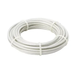 Outdoor Living Sales Store 29 Diall White PVC & Steel Cable, (L)10m (Dia)5mm
