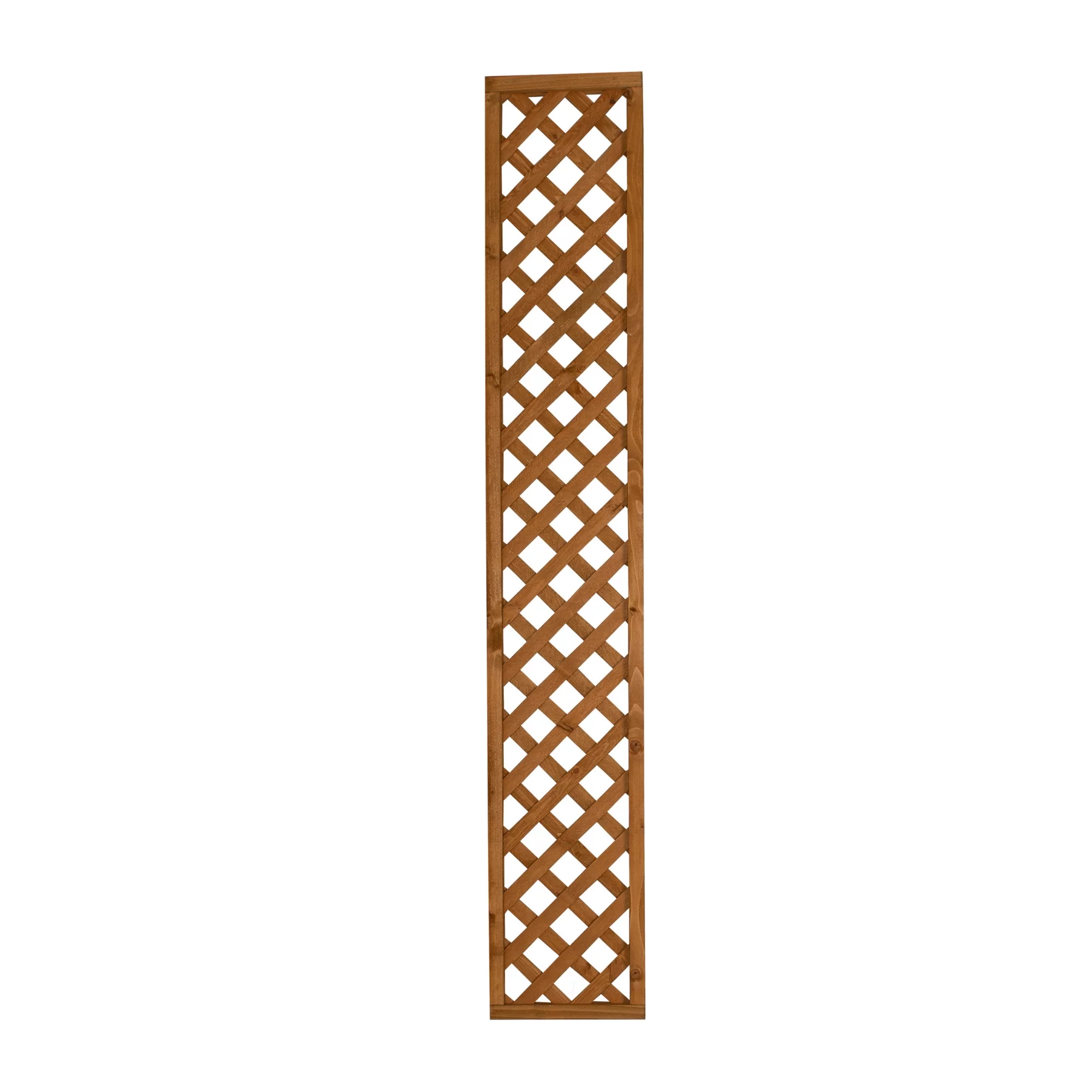 Diamond Pine Trellis Panel, Pack Of 3 (W)183cm X (H)32cm 1 Diamond Pine Trellis Panel, Pack Of 3 (W)183cm X (H)32cm