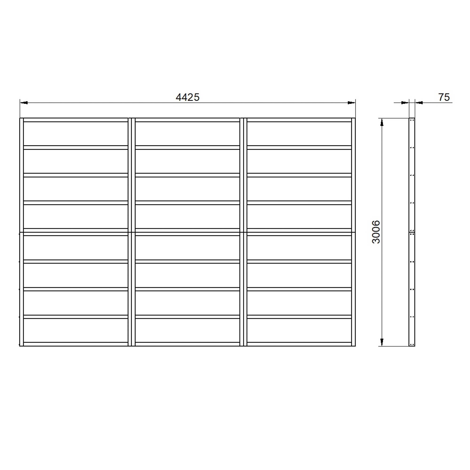 Forest 15x10 Timber Shed Base (L) 301cm X (W) 442.5cm - Assembly Service Included 3 Forest 15x10 Timber Shed Base (L) 301cm X (W) 442.5cm - Assembly Service Included - Image 3