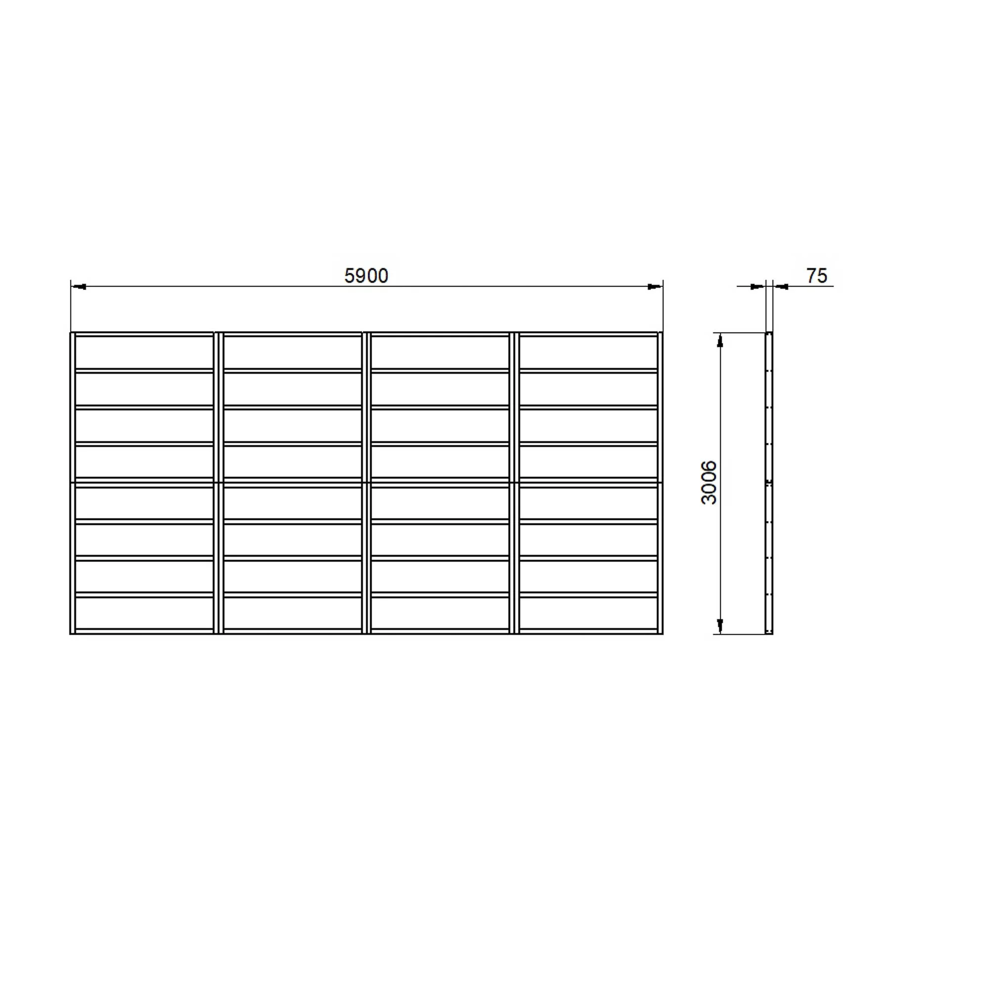 Forest 20x10 Timber Shed Base (L) 301cm X (W) 590cm 3 Forest 20x10 Timber Shed Base (L) 301cm X (W) 590cm - Image 3