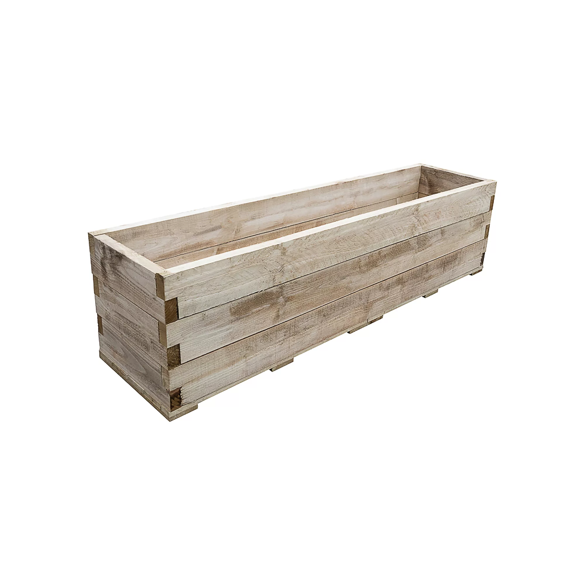 Forest Garden 1.8m X 0.45m Mixed Softwood Rectangular Raised Bed Kit 0.81m² 2 Forest Garden 1.8m X 0.45m Mixed Softwood Rectangular Raised Bed Kit 0.81m² - Image 2
