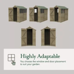 Forest Garden 10x10 Apex Pressure Treated Overlap Wooden Shed With Floor (Base Included) -Outdoor Living Sales Store forest garden 10x10 apex pressure treated overlap wooden shed with floor base included 5013053192801 04t