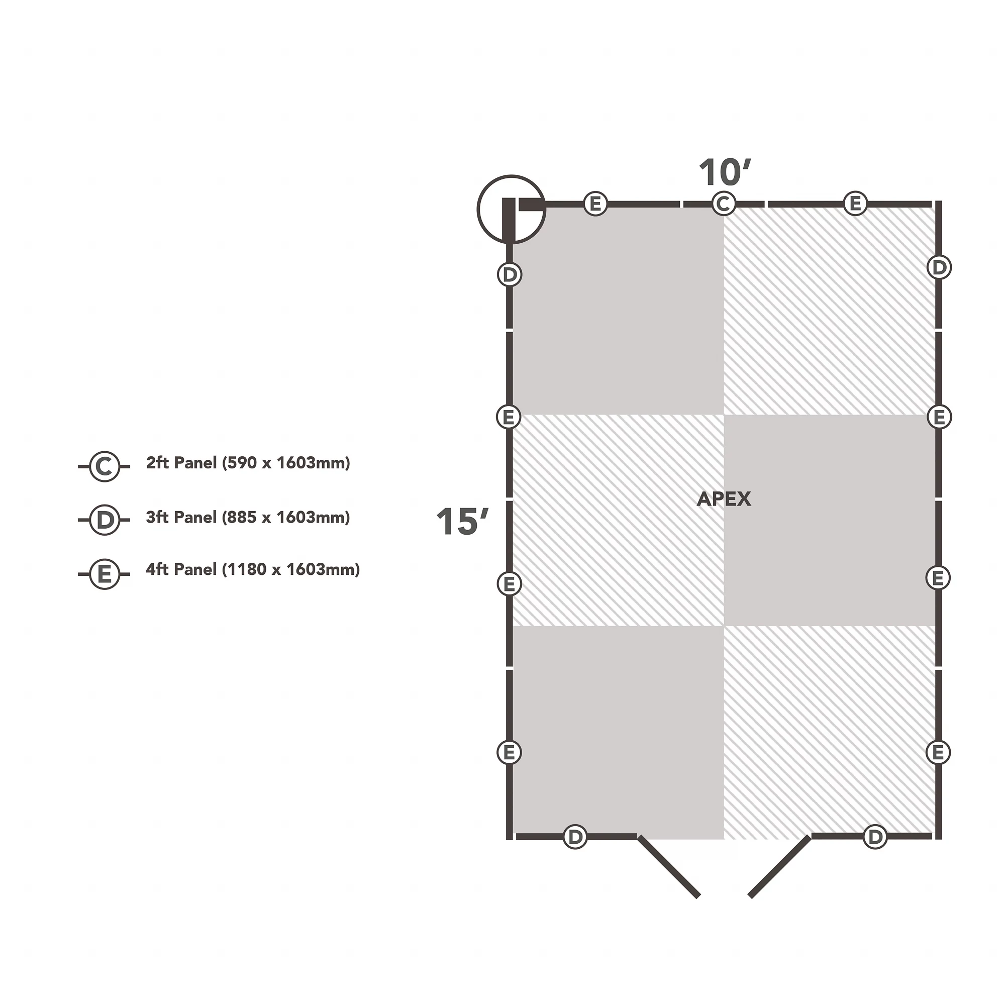 Forest Garden 10x15 Apex Dip Treated Shiplap Wooden Shed With Floor (Base Included) - Assembly Service Included 8 Forest Garden 10x15 Apex Dip Treated Shiplap Wooden Shed With Floor (Base Included) - Assembly Service Included - Image 8