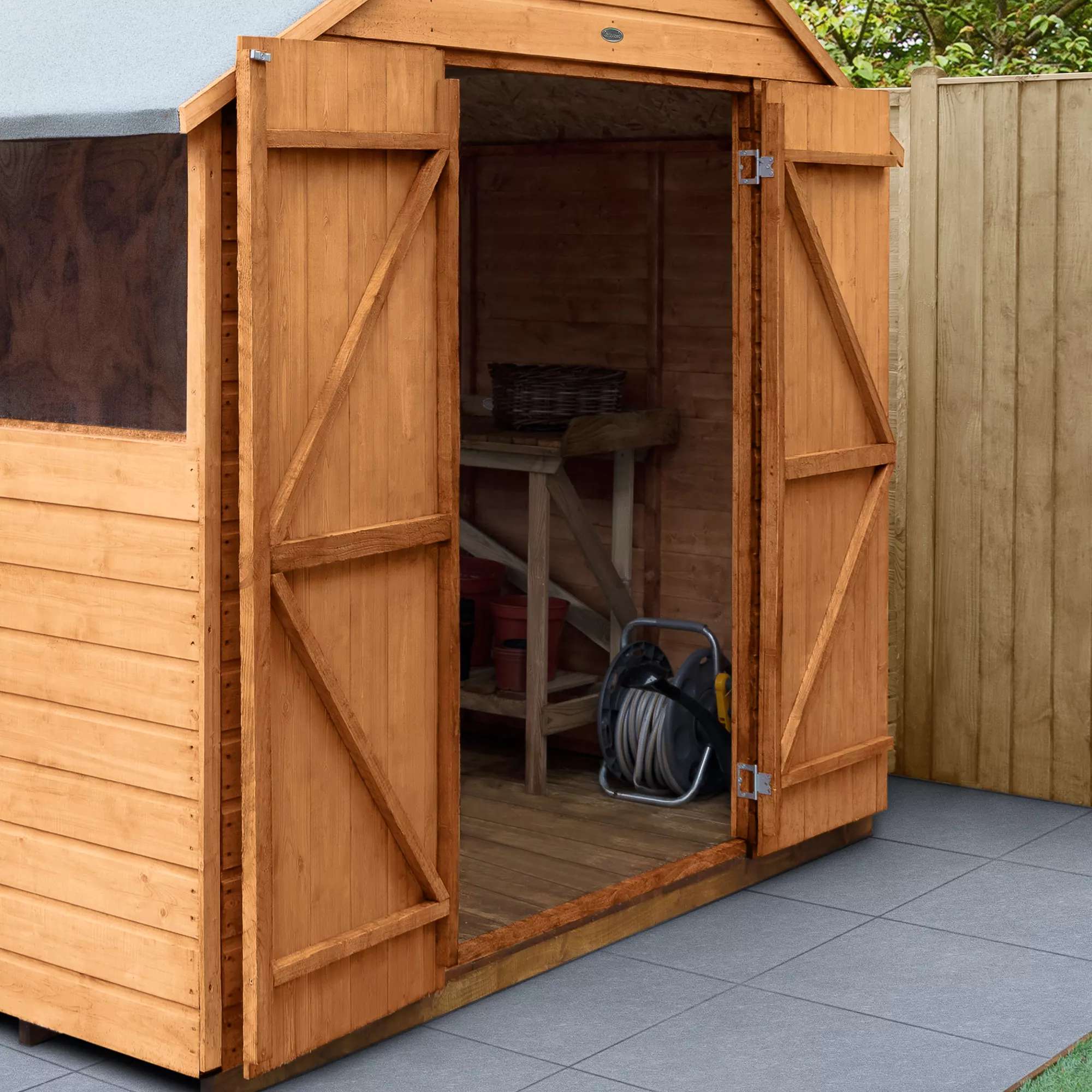 Forest Garden 10x15 Apex Dip Treated Shiplap Wooden Shed With Floor (Base Included) - Assembly Service Included 3 Forest Garden 10x15 Apex Dip Treated Shiplap Wooden Shed With Floor (Base Included) - Assembly Service Included - Image 3