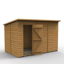 Forest Garden 10x6 Pent Dip Treated Shiplap Wooden Shed With Floor - Assembly Service Included