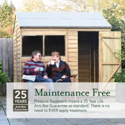 Forest Garden 6x4 Pent Pressure Treated Overlap Wooden Shed With Floor (Base Included) -Outdoor Living Sales Store forest garden 6x4 pent pressure treated overlap wooden shed with floor base included 5013053192801 05t