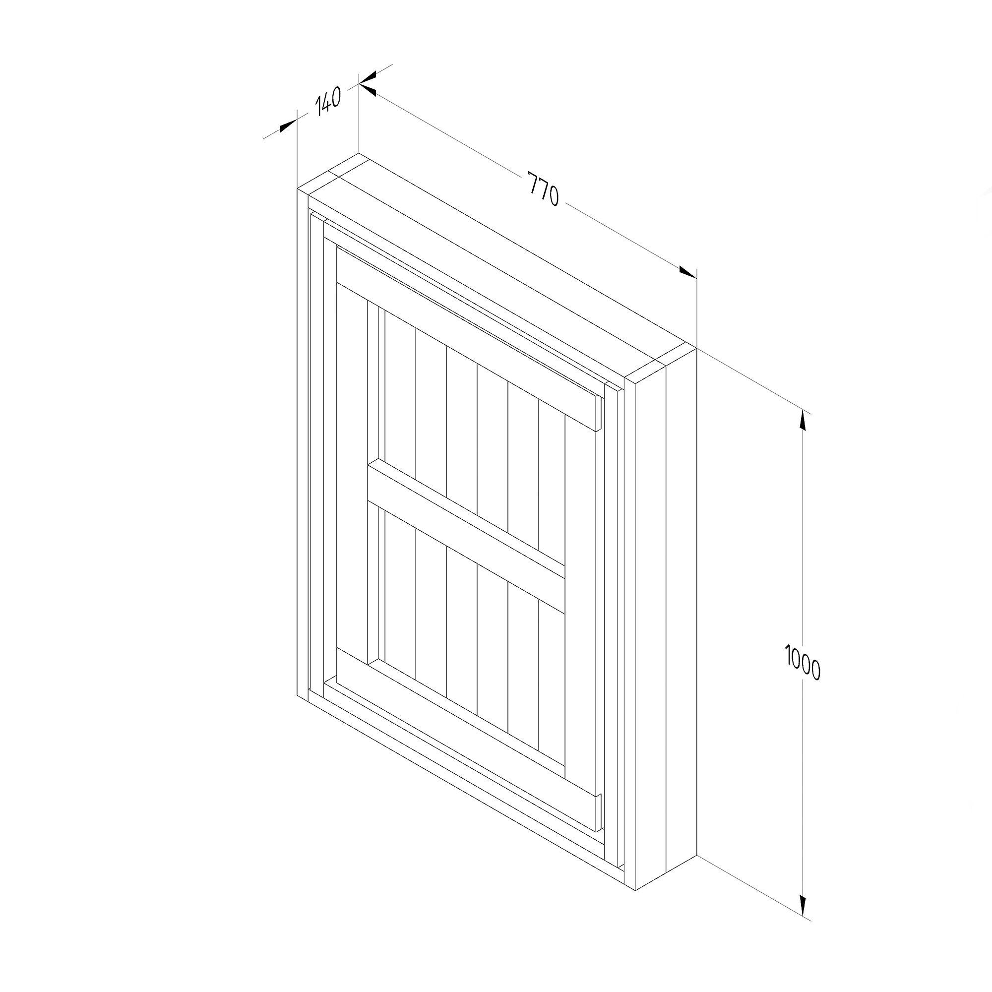 Forest Garden Fold Down Timber Garden Bar (Base Not Required) 8 Forest Garden Fold Down Timber Garden Bar (Base Not Required) - Image 8