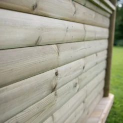 Forest Garden Furnished Cedar Roof Hexagonal Gazebo, (W)4900mm (D)4240mm (Green Cushion Included) -Outdoor Living Sales Store forest garden furnished cedar roof hexagonal gazebo w 4900mm d 4240mm green cushion included 5013053172612 07i