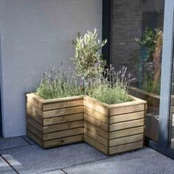 Forest Garden Linear Corner Natural Timber Wooden Rectangular Planter 9 Forest Garden Linear Corner Natural Timber Wooden Rectangular Planter -Outdoor Living Sales Store forest garden linear corner natural timber wooden rectangular planter5013053184981 01i bq