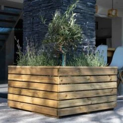 Forest Garden Linear Corner Natural Timber Wooden Rectangular Planter 10 Forest Garden Linear Corner Natural Timber Wooden Rectangular Planter -Outdoor Living Sales Store forest garden linear corner natural timber wooden rectangular planter5013053184981 02i bq