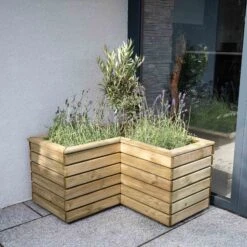 Forest Garden Linear Corner Natural Timber Wooden Rectangular Planter 8 Forest Garden Linear Corner Natural Timber Wooden Rectangular Planter -Outdoor Living Sales Store forest garden linear corner natural timber wooden rectangular planter5013053184981 03i bq