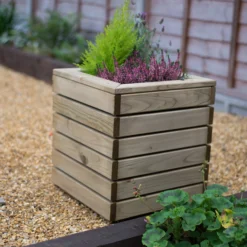 Forest Garden Linear Wooden Rectangular Planter -Outdoor Living Sales Store forest garden linear wooden rectangular planter5013053160299 03i bq