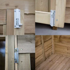 Forest Garden Oakley 6x4 Apex Overlap Solid Wood Summer House With Double Door -Outdoor Living Sales Store forest garden oakley 6x4 apex overlap solid wood summer house with double door5013053188422 37c bq