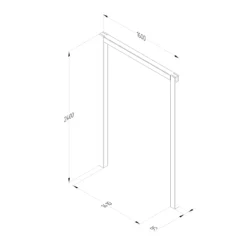 Forest Garden Sleeper European Softwood Arch (H) 240cm X (W) 160cm Set Of 3 11 Forest Garden Sleeper European Softwood Arch (H) 240cm X (W) 160cm Set Of 3 -Outdoor Living Sales Store forest garden sleeper european softwood arch h 240cm x w 160cm set of 35013053190081 01t