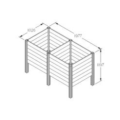 Forest Garden Slot Down Composter Extension Kit 650L -Outdoor Living Sales Store forest garden slot down composter extension kit 650l5013053133545 01t