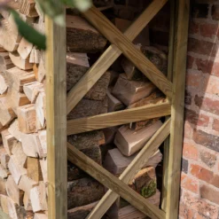 Forest Garden Timber 5x4 Ft Apex Wall Log Store 9 Forest Garden Timber 5x4 Ft Apex Wall Log Store -Outdoor Living Sales Store forest garden timber 5x4 ft apex wall log store5013053190746 03i