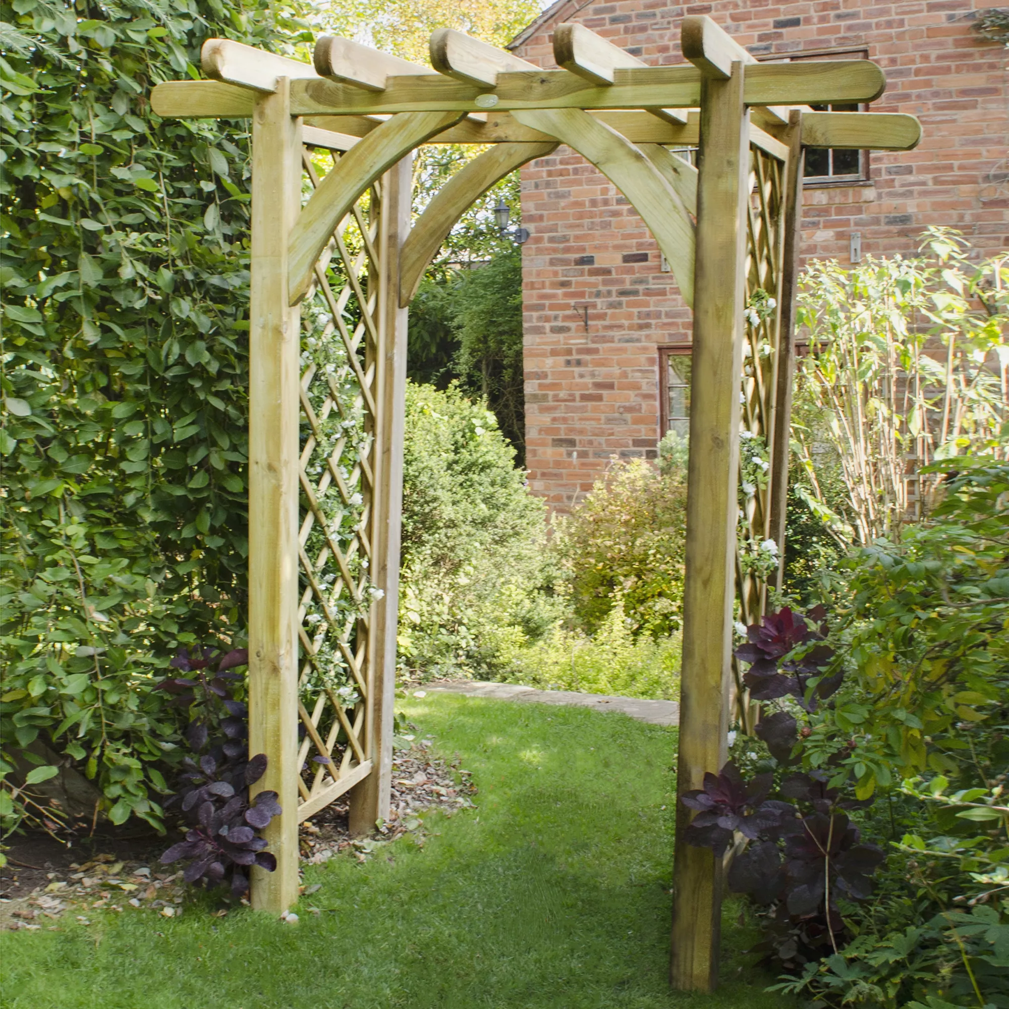 Forest Garden Ultima Arch Pergola, (H)2450mm (W)1820mm 1 Forest Garden Ultima Arch Pergola, (H)2450mm (W)1820mm
