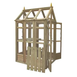 Forest Garden Victorian Walk Around 4x3 Greenhouse With Auto Vent -Outdoor Living Sales Store forest garden victorian walk around 4x3 greenhouse with auto vent5013053176368 03c