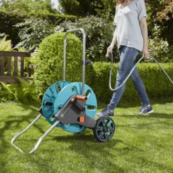 Gardena Aquaroll Freestanding Empty Hose Cart With Wheels -Outdoor Living Sales Store gardena aquaroll freestanding empty hose cart with wheels4078500032834 01i bq