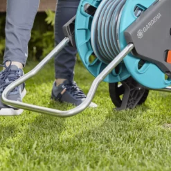 Gardena Aquaroll Freestanding Empty Hose Cart With Wheels -Outdoor Living Sales Store gardena aquaroll freestanding empty hose cart with wheels4078500032834 02i bq