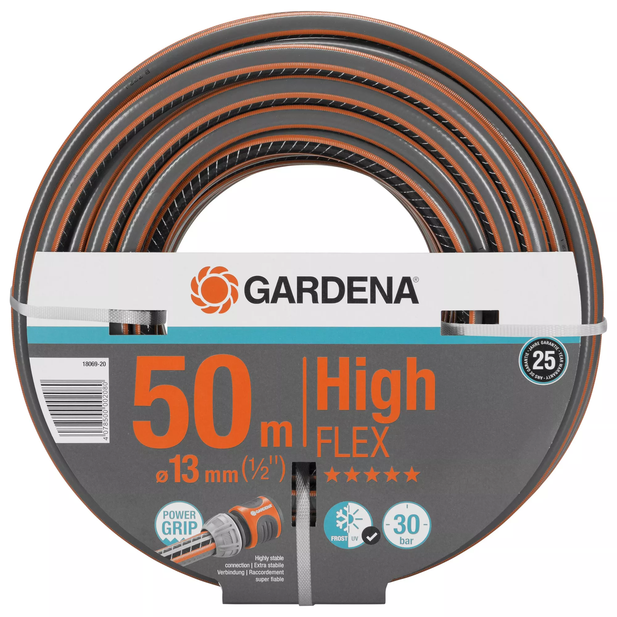 Gardena HighFLEX 18069 Black & Orange Hose Pipe (L)50m 2 Gardena HighFLEX 18069 Black & Orange Hose Pipe (L)50m - Image 2