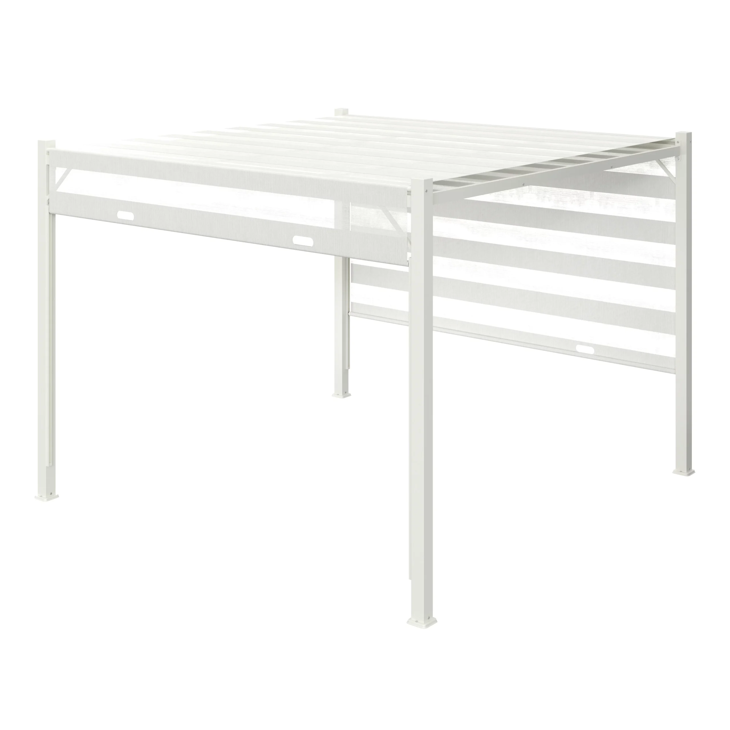 GoodHome Formentera White Square Gazebo, (W)3m (D)3m - Assembly Required 1 GoodHome Formentera White Square Gazebo, (W)3m (D)3m - Assembly Required