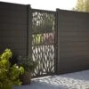 GoodHome Neva Aluminium Decorative Gate, (H)1.7m (W)0.93m