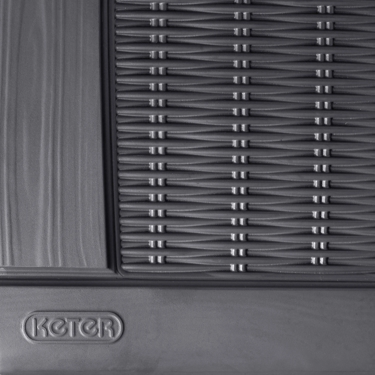 Keter Borneo Rattan Effect Plastic Garden Storage Box 5 Keter Borneo Rattan Effect Plastic Garden Storage Box - Image 5