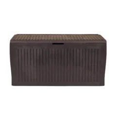 Keter Comfy Wood Effect Plastic Garden Storage Box 270L 11 Keter Comfy Wood Effect Plastic Garden Storage Box 270L -Outdoor Living Sales Store keter comfy wood effect plastic garden storage box 270l7290106930179 03c