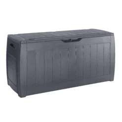 Keter Hollywood Wood Effect Plastic Garden Storage Box 6 Keter Hollywood Wood Effect Plastic Garden Storage Box -Outdoor Living Sales Store keter hollywood wood effect plastic garden storage box7290103658441 03c bq
