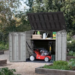Keter Store It Out Max Wood Effect Garden Storage 1200L -Outdoor Living Sales Store keter store it out max wood effect garden storage 1200l3253929001413 01i
