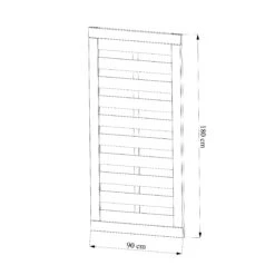 Klikstrom Tiama Pine Horizontal Slats Gate, (H)1.8m (W)0.9m -Outdoor Living Sales Store klikstrom tiama pine horizontal slats gate h 1 8m w 0 9m5059340668833 01t