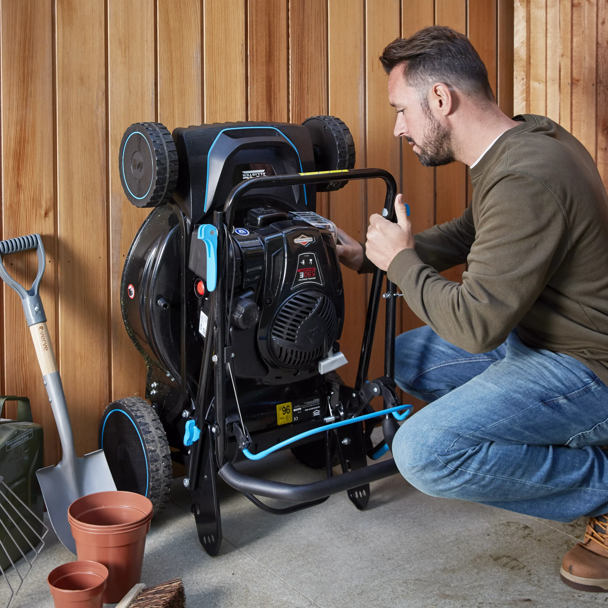 Mac Allister MLMP550SP46-M&S 140cc Petrol Rotary Lawnmower 8 Mac Allister MLMP550SP46-M&S 140cc Petrol Rotary Lawnmower - Image 8