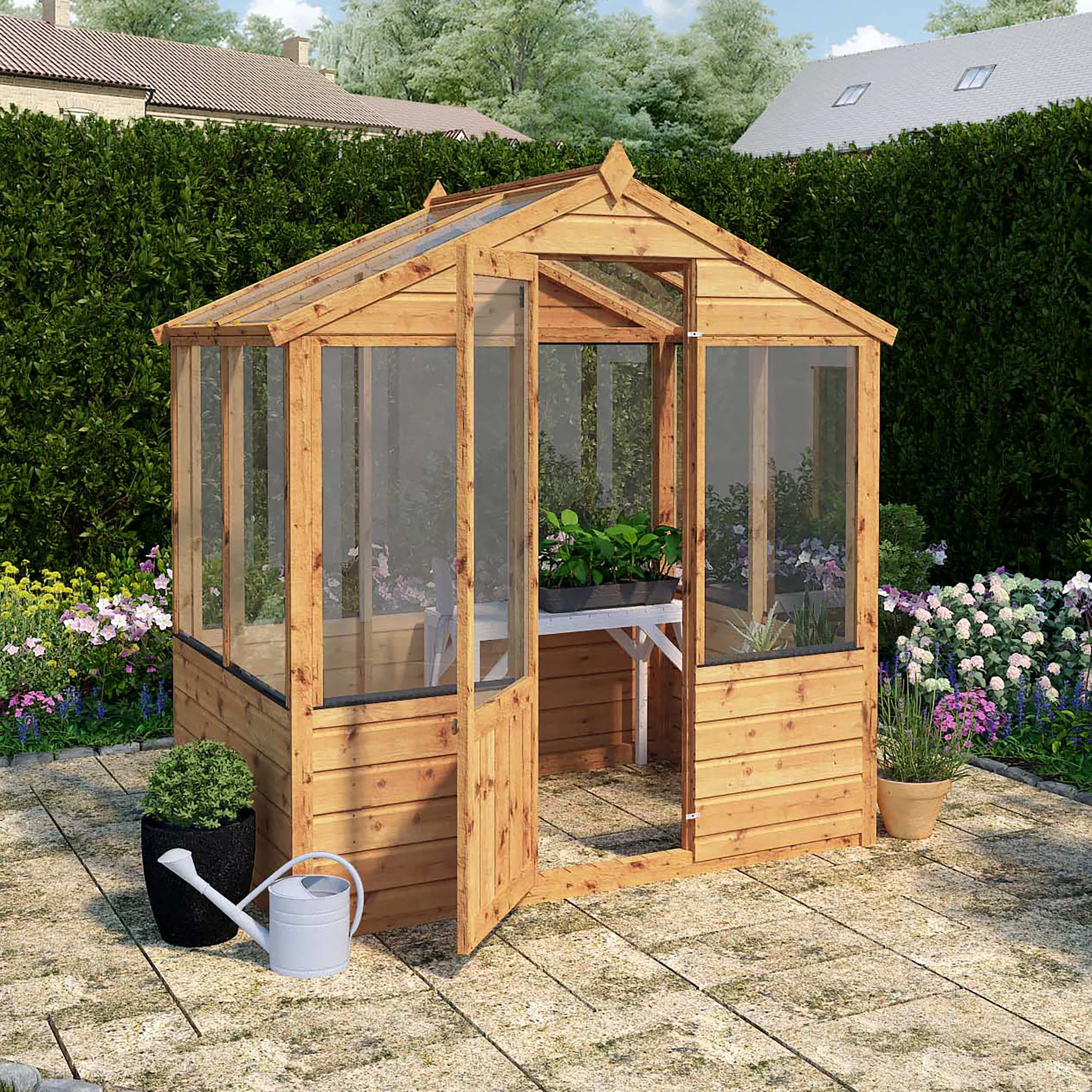Mercia 4x6 Greenhouse With Flap Vent 1 Mercia 4x6 Greenhouse With Flap Vent