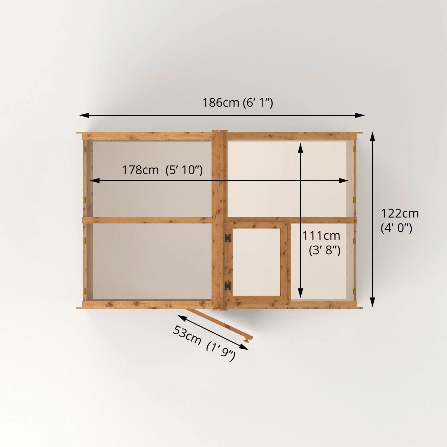 Mercia 4x6 Greenhouse With Flap Vent 7 Mercia 4x6 Greenhouse With Flap Vent - Image 7