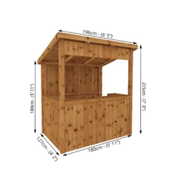 Mercia 6x4 Pent Tongue & Groove Garden Bar 9 Mercia 6x4 Pent Tongue & Groove Garden Bar -Outdoor Living Sales Store mercia 6x4 pent tongue groove garden bar5029442002538 01t BQ