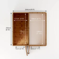 Mercia 8x8 Pent Greenhouse Combi Shed - Assembly Required 16 Mercia 8x8 Pent Greenhouse Combi Shed - Assembly Required -Outdoor Living Sales Store mercia 8x8 pent greenhouse combi shed assembly required5029442075655 02t