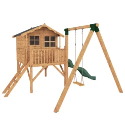 Mercia Playhouse Brown Slide -Outdoor Living Sales Store mercia playhouse brown slide5029442002279 01c BQ