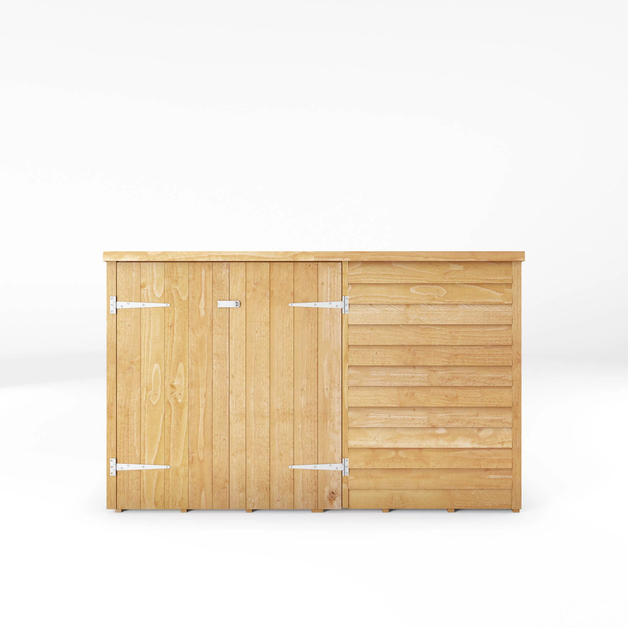 Mercia Solid Wood 4x6 Overlap Pent Bike Store 3 Mercia Solid Wood 4x6 Overlap Pent Bike Store - Image 3