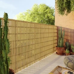 Natural Bamboo Garden Screen (H)1m (W)3m 7 Natural Bamboo Garden Screen (H)1m (W)3m -Outdoor Living Sales Store natural bamboo garden screen h 1m w 3m5059340674575 01i