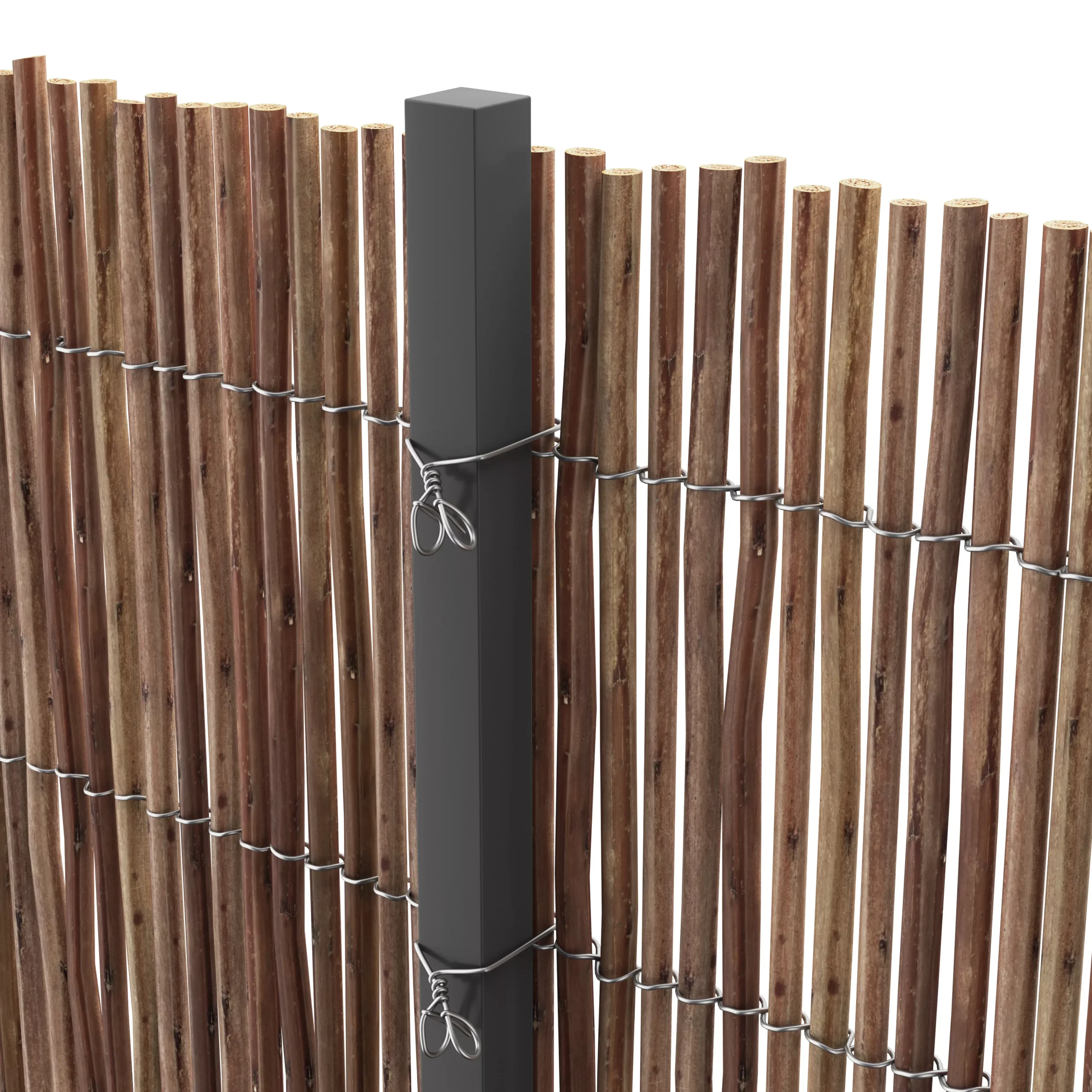 Natural Wicker Garden Screen (H)1m (W)3m 4 Natural Wicker Garden Screen (H)1m (W)3m - Image 4